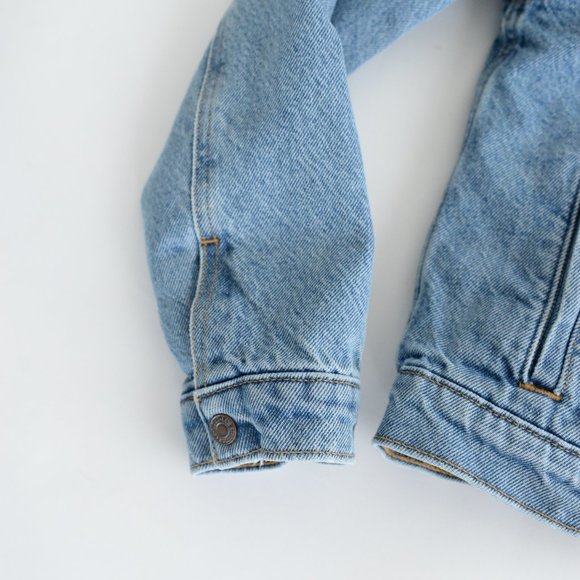 💙Levis Ex-Boyfriend Sherpa Trucker Denim Jean Jacket Size M💙 - Picture 7 of 13